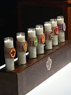 Eagle Court of Honor Candles for Ceremony Bsa Court Of Honor Ideas, Eagle Scout Candle Ceremony, Court Of Honor Centerpieces, Eagle Scout Candles, Court Of Honor, Court Of Honor Ideas, Eagle Ceremony Decorations, Eagle Ceremony Ideas, Eagle Scout Court Of Honor