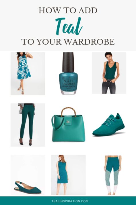 How to Wear Teal – Teal Inspiration Teal Shoes Outfit, Teal Cardigan Outfit, Teal Outfit Ideas, Teal Inspiration, Teal Accessories, Va Business, Teal Outfits, Teal Bag, Teal Shoes