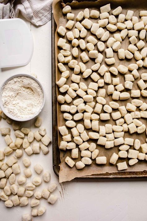 Easy Gnocchi Recipe - Platings + Pairings Best Gnocchi Recipe, Potatoe Recipe, Gnocchi Recipes Easy, Gnocchi Recipes Homemade, Sunday Gravy, Sage Recipes, How To Cook Gnocchi, Making Gnocchi, Roasted Tomato Sauce