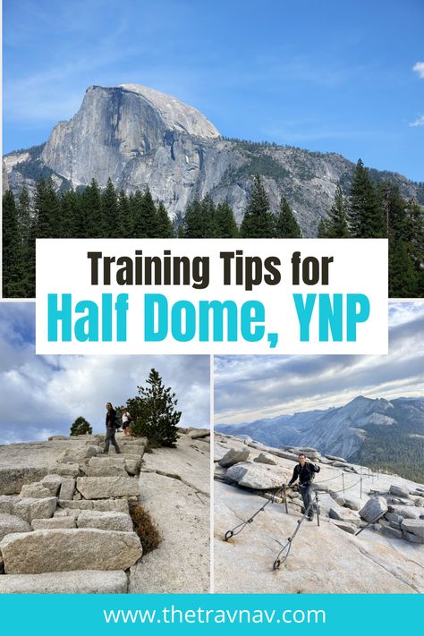 In this ultimate guide to Half Dome learn about physical and mental training for the big day, the different hiking routes, and how to plan for your trip. Half Dome Hike, Hiking Checklist, Hiking Ideas, Half Dome Yosemite, California Hikes, John Muir Trail, Hiking Routes, Hiking Guide, Mental Training