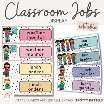 Search: 89 results found for "pastel" - Miss Jacobs Little Learners Muted Rainbow Classroom, Comprehension Strategy Posters, Classroom Jobs Display, Punctuation Posters, Reading Strategies Posters, Affirmation Station, Rainbow Classroom Decor, Classroom Welcome, Meet The Teacher Template