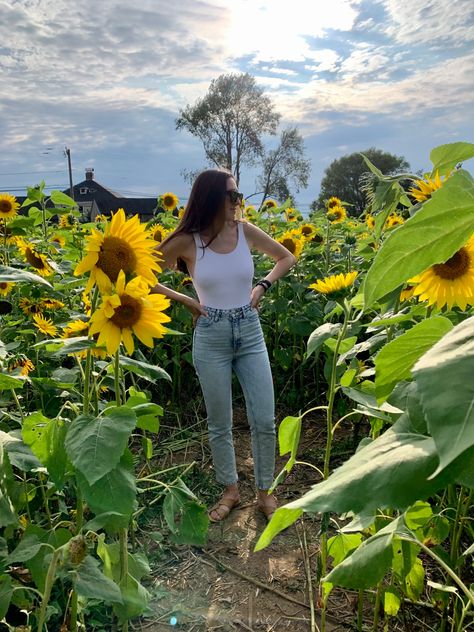 What i would wear to the sunflower fields this season Sunflower Farm Outfit, Sunflower Field Outfit Ideas, Sunflower Field Outfit, Field Outfit, Sunflower Field Pictures, Field Pictures, Farm Clothes, Sunflower Field, The Sunflower