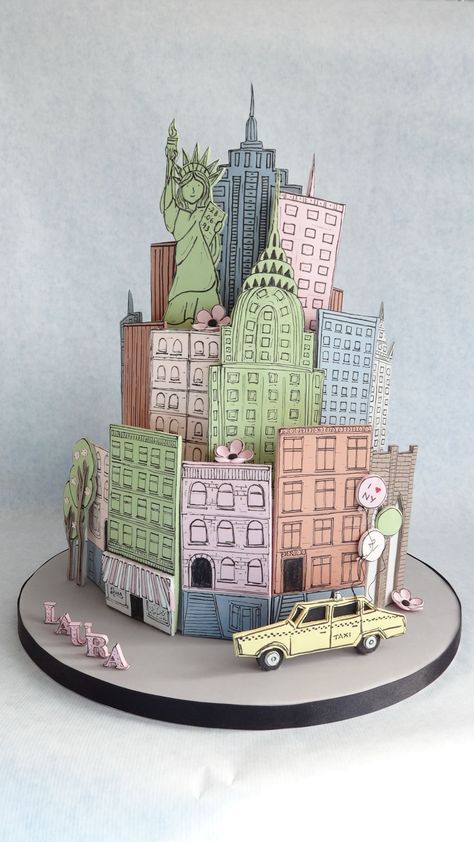 Trending Cakes, Architecture Cake, Building Cake, New York Cake, Super Torte, City Cake, Travel Cake, Anna Bond, Special Cake