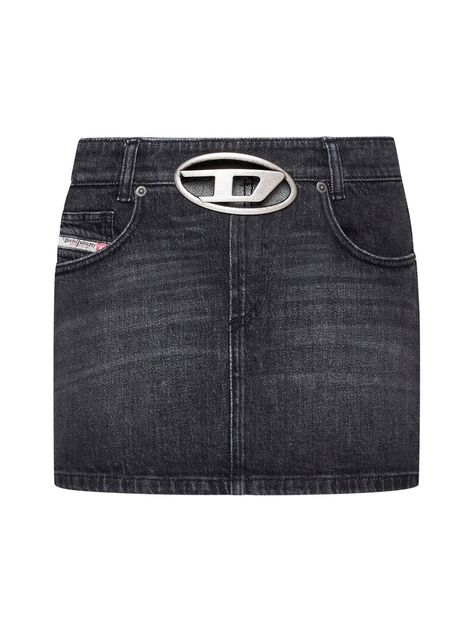 Discover great products at the best prices at Dealmoon. Diesel Logo Detailed Cut-Out Denim Skirt. Price:$233.93 at CETTIRE Low Waist Belt, Black Mini Skirts, Diesel Skirts, Diesel Fashion, Denim Miniskirt, Black Tweed, Black Mini Skirt, Denim Design, Cotton Logo