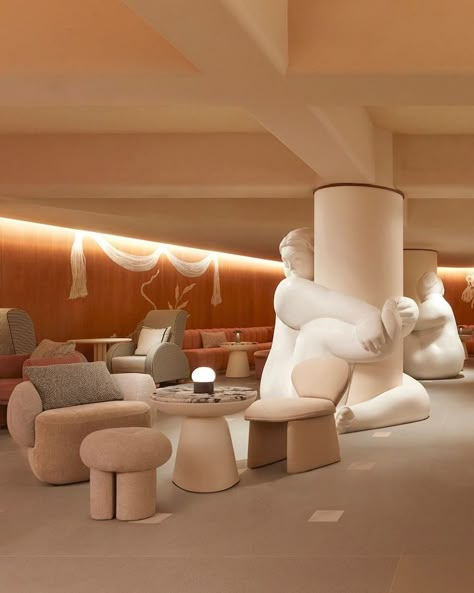 Gentle Monster’s cafe brand expands in South Korea - Inside Retail Asia Cafe Design Inspiration, Louis Vuitton Murakami, Loft Style Bedroom, Bakery Interior, Hotel Lobby Design, Cafe Branding, Kids Bedroom Inspiration, Column Design, Gentle Monster