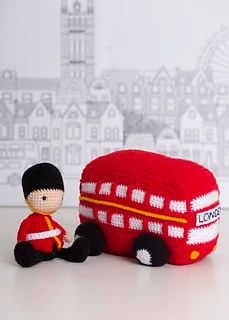 Uk Crochet Terms, Nursery Songs, 4mm Crochet Hook, Red Bus, Baby Garments, London Bus, Dk Yarn, Amigurumi Toys, How To Crochet