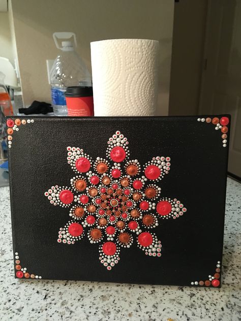 Dot Mandala Painting, Mandala Ideas, Drawing Acrylic, Painting Mandala, Dot Mandalas, Doodle Bug, Story Stones, Small Canvas Paintings, Dot Mandala