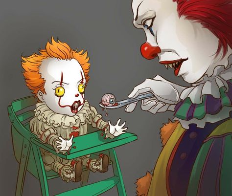 Cute Baby Pennywise, Es Pennywise, Pennywise The Clown, Pennywise The Dancing Clown, Horror Pictures, Funny Horror, Creepy Clown, Horror Show, Thriller Movies