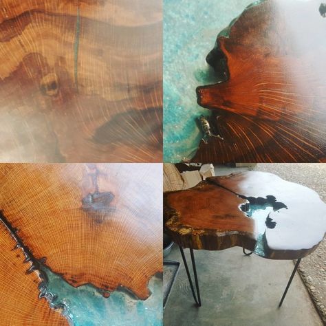 #Tutorial: Live Edge Resin Table | @instructables Resin Live Edge Table, Live Edge Resin Table, Live Edge Resin, Live Edge Wood Table, Red Cedar Wood, Acrylic Table, Live Edge Wood, Live Edge Table, Oak Table