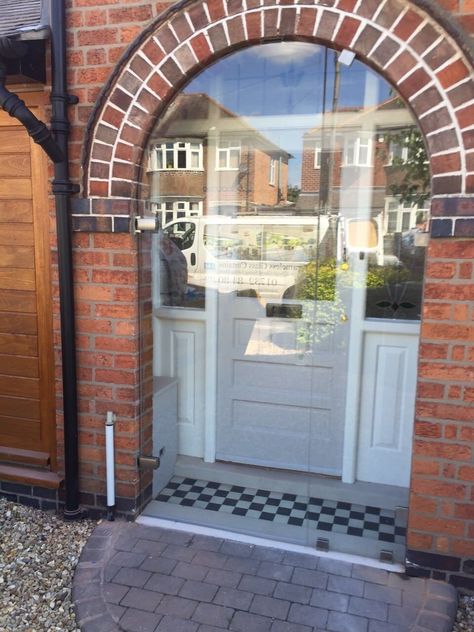 Glass Porch Doors in Leicester - a case study| FGC Porches Ideas Entrance, Glass Entrance, Bifolding Doors, Glass Entrance Doors, Porch Extension, Glass Porch, Porch Doors, Front Door Porch, Entrance Porch