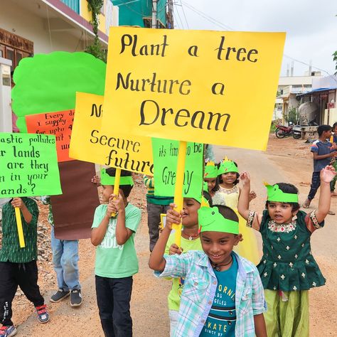 🌳🌿 Celebrating Green Colour Day and Van Mahotsav with Maple Leaf Kids! 🌿🌳 Today, the vibrant and enthusiastic kids of Maple Leaf School painted the town green! 🎨💚 In celebration of Green Colour Day and Van Mahotsav, these young environmental champions set out to raise awareness about the invaluable role of trees in our lives. Dressed in shades of green, the kids marched through their colony, each holding a precious sapling. 🌱 Their mission? To spread the sustainability message and share the... School Painting, Environmental Awareness, Green Colour, Maple Leaf, Shades Of Green, Green Colors, Sustainability, Trees, Shades