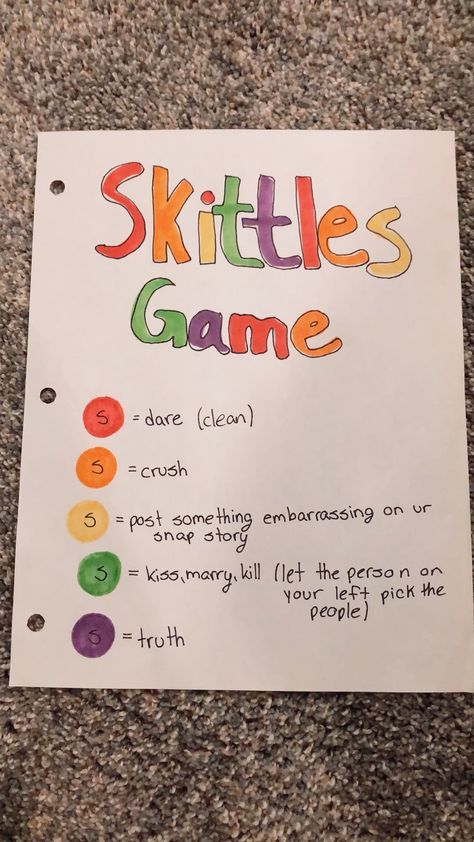 Game To Play With Friends, Fun Sleepover Activities, Skittles Game, Teen Sleepover Ideas, Fun Sleepover Games, Sleepover Party Games, Birthday Sleepover Ideas, Teen Sleepover, Game To Play