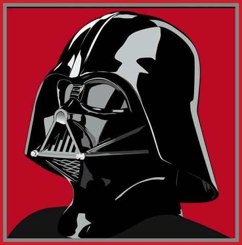 Pop Art Comic Marvel, Darth Vader Vector, Darth Vader Painting, Star Wars Pop Art, Decoracion Star Wars, Darth Vader Art, Mike Mitchell, Star Wars Painting, Anakin Vader