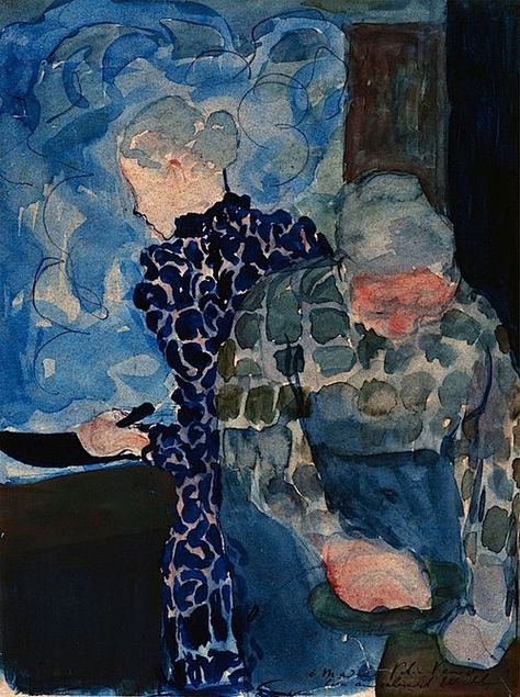 exploring the land of blue | Jama's Alphabet Soup Eduardo Vuillard, Maurice Denis, Figurative Kunst, Edouard Vuillard, Pierre Bonnard, Georges Seurat, Paul Gauguin, Post Impressionism, Post Impressionists