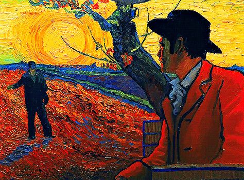 Loving Vincent, Animiertes Gif, Victorian Paintings, Mixed Media Illustration, Arte Van Gogh, Snake Art, Animation Tutorial, Van Gogh Art, Art Painting Gallery