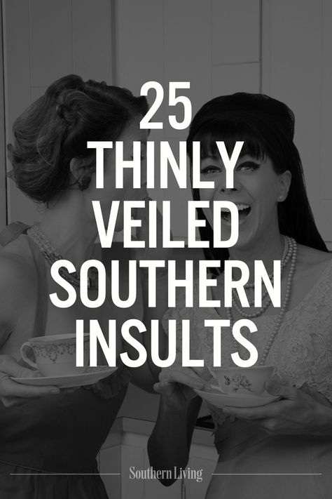 Southerners have a special way with backhanded compliments. Wondering if we realize what we just said to you? Check this list of common Southern insults. #southerninsults #southernsayings #southernquotes #quotes #funnysayings Snitches Get Stitches Quotes, Backhanded Compliment Quotes, Insulting Names To Call People, Funny Southern Quotes, Vintage Southern Aesthetic, Vulgar Quotes, Southern Belle Quotes, Salt Quotes, Insult Quotes