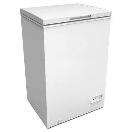 Stock up and store more of your favorite frozen foods while saving time and money with the 3.5 cubic feet white deep freezer from YfulYde. The garage ready chest freezer can handle hot or cold temperatures while maintaining an optimal temperature inside. The lift-up lid features an integrated handle for easy access and a streamlined look. This model features a convenient, removable storage basket so you can organize and easily find your frozen foods. The power indicator light lets you know at a Hidden Freezer Chest, Deep Freezer, Frozen Foods, Chest Freezer, Can Organizer, Saving Time, Cool Kitchen Gadgets, The Garage, Frozen Food