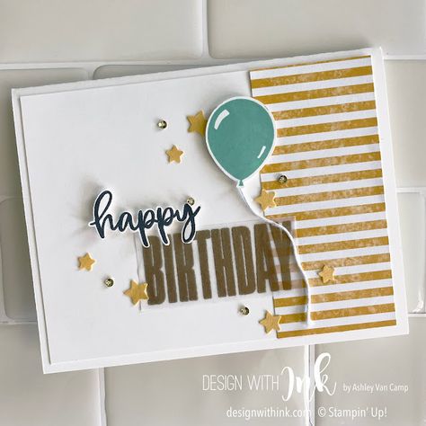 Design With Ink: Biggest Wish For TGIF Challenge 385: Van Camp, Card Sketch, Birthday Stamps, Birthday Sentiments, Masculine Birthday Cards, Wink Of Stella, Happy Design, Birthday Cards For Men, Sketch Challenge