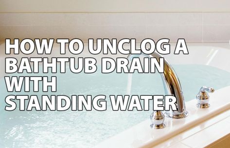 Unclog Tub Drain, Homemade Drain Cleaner, Unclog Bathtub Drain, Drain Unclogger, Clogged Drain Bathtub, Drain Repair, Unclog Drain, Clean Bathtub, Bathroom Drain