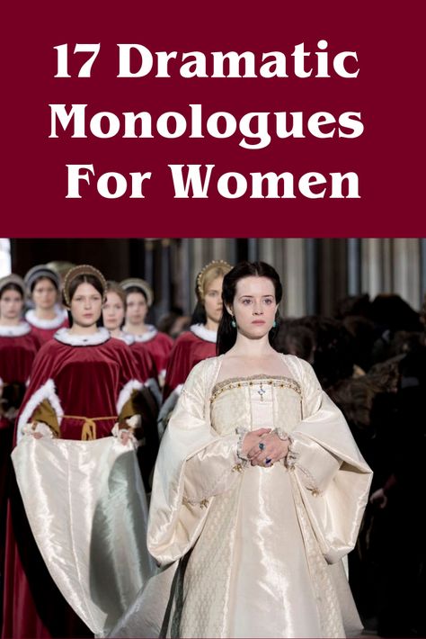 Shakespeare Monologues For Women, Dramatic Monologue Script, Dramatic Monologues For Women, Movie Monologues Female, Women Monologues, Powerful Monologues, Long Monologues, Monologues Female Dramatic, Acting Monologues Female