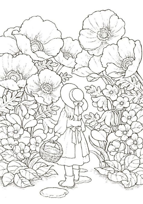 Adult Coloring Designs, 강아지 그림, Detailed Coloring Pages, Free Adult Coloring Pages, Pola Sulam, Disney Coloring Pages, Flower Coloring Pages, Coloring Book Art, Cute Coloring Pages