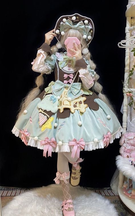 Dessert Inspired Outfit, Lollipop Outfit, Dessert Outfit, Ice Cream Outfit, Ice Cream Dress, Japanese Lolita Fashion, Kawaii Outfit Ideas, Mode Kawaii, Shopping Link