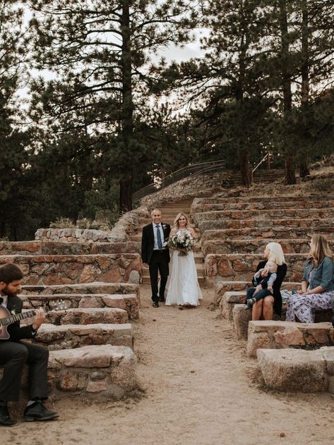 Sunrise Amphitheater Boulder Wedding, Sunrise Amphitheater Wedding, Elopement Wedding Ceremony, Sunset Wedding Ceremony, Cave Wedding, Mountains Sunrise, Planning An Elopement, Boulder Wedding, Intimate Wedding Reception