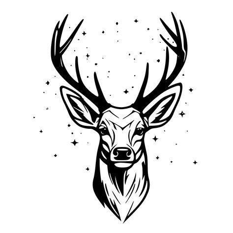 Check this out on SVG.io Deer Front View, Deer Svg, Madhubani Art, A Deer, Deer Head, Free Svg Cut Files, Magic Wand, Front View, Simple Shapes