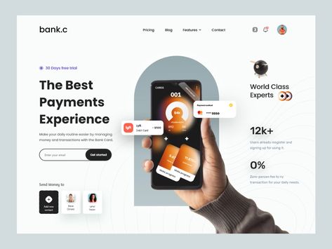 Finance Web Design by Masud Rana on Dribbble Advertising Website Design, Minimalist Web Design Landing Page, Finance Web Design, Finance Website Design, Modern Web Design Trends, App Advertising, Finance Design, Finance Website, Online Website Design