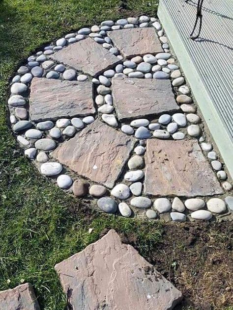 How To Make Lava, House Ranch, Stone Driveway, Rock Garden Design, Mini Pool, Garden Floor, Rock Garden Landscaping, Garden Art Sculptures Diy, Patio Designs