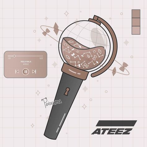 Lightiny Ateez, Ateez Anime, Fandom Wallpaper, Lightsticks Kpop, Yoongi Aesthetic, Kpop Lightsticks, Kpop Lightstick, Ateez Wallpaper, Not Aesthetic