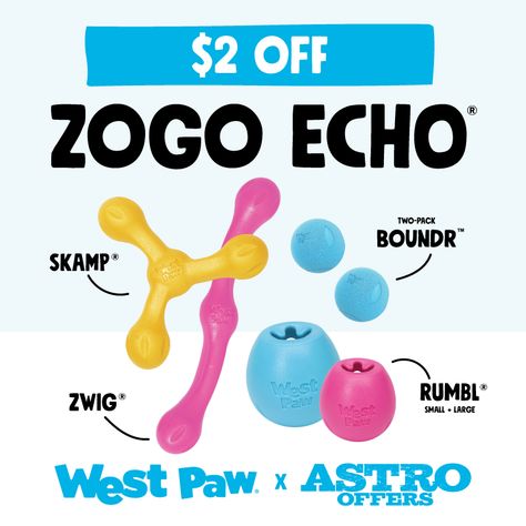 Get your fetch on with $2 off West Paw's Zwig and Skamp toys! ⁠
⁠
Perfect for tug, fetch, and multi-dog play, these are two of our favourite West Paw toys.  And loved by all the dogs at daycare too!⁠
⁠
Plus they come in a variety of fun colours so you can pick your favourite (or your dog's favourite) colour to play. ⁠
⁠
This deal won't last long, so make sure to grab yours in-store or online before September 30th, 2024!⁠ Peanut Butter Blueberry, Freeze Dried Dog Food, West Paw, Raw Dog Food Recipes, Food Topper, Training Treats, Dog Daycare, Favourite Colour, Flea And Tick