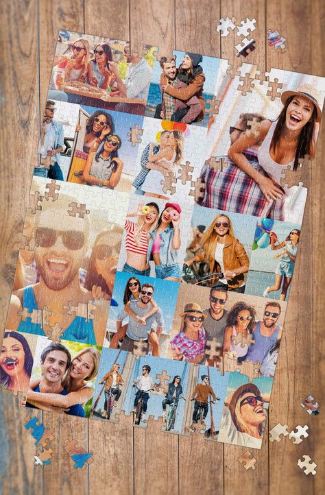 Make A Puzzle From A Photo - Ultimate How To Guide For Your Custom Photo Puzzle Projects Blank Puzzle Pieces Ideas, Photo Puzzle Gift, Blank Puzzle Pieces, Make A Puzzle, Puzzle Making, Photo Collage Diy, Carriage Driving, Custom Puzzle, Photo Puzzle