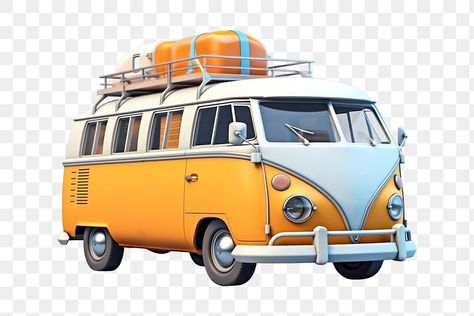 Travel Cartoon, Bus Png, Car Camper, Cartoon Car, Png Aesthetic, Mini Bus, Bus Camper, Bus Travel, Retro Cartoons