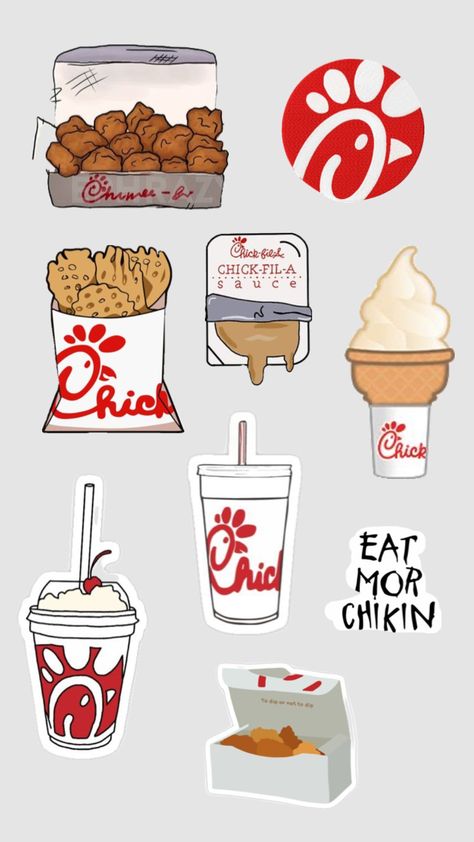 Chick Fil A Wallpaper, Take Out Aesthetic, Summer Prints Wallpaper, Cute Food Wallpaper, Wallpaper Preppy, Chick Fil A Sauce, Cute Backgrounds For Iphone, Fast Food Places, Cute Home Screen Wallpaper