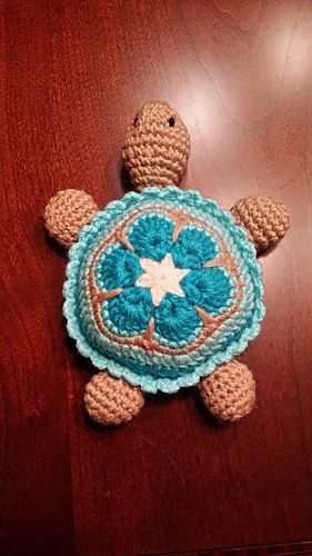 Ravelry: CindyEggleston's Baby Turtle Instructions Crocheted Turtle, Crochet Turtle Pattern, Crochet African Flowers, Crochet Turtle, Turtle Pattern, Baby Turtles, Magic Ring, Long Tail, Crochet For Kids