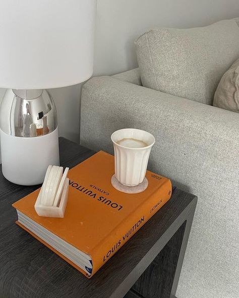 Louis Vuitton Book Decor, New Home Organization, Louis Vuitton Book, Books And Coffee, February 15, Book Decor, The Block, Bedroom Inspo, Home Decor Styles