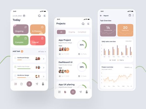 Task Management Application by Nasir Uddin on Dribbble App Wireframe, Task Management App, To Do App, Dashboard App, Dashboard Mobile, Ui Ux 디자인, App Design Layout, Desain Ui, Android Design