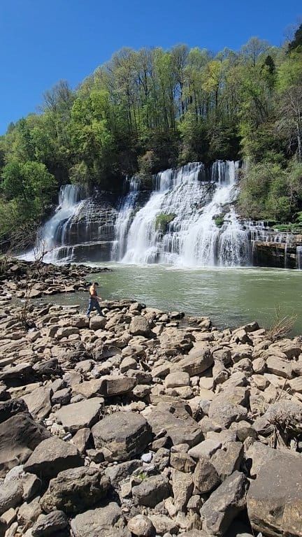 Close look at Twin Falls at Rock Island State Park Tennessee #Tennessee #waterfall #waterfalls #rockislandstatepark | Scotty Tucker | Rock Island State Park, Twin Falls, Rock Island, State Park, State Parks, Tennessee, Twins, Look At