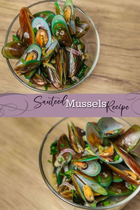 Sauteed Mussels Recipe (  Filipino Seafood Recipes ). Sauteed Mussels is made of Mussels/ Tahong with tomatoes, ginger and Sprite.  Ingredients: 602.5 grams     Mussels / Tahong 13 grams          Chili Leaves 30 grams         Ginger 250 ml             Sprite 3 cloves         Garlic 5 pieces        Tomato 1 piece          Onion 1 Tbsp          Sugar Cooking Oil Salt Ground Pepper  #Sauteedmussels #musselsrecipe #seafoodrecipe Filipino Seafood, Fried Tilapia, Lemon Soda, Mussels Recipe, Seafood Recipe, Popcorn Chicken, Filipino Dishes, Filipino Food, Gravy Recipes