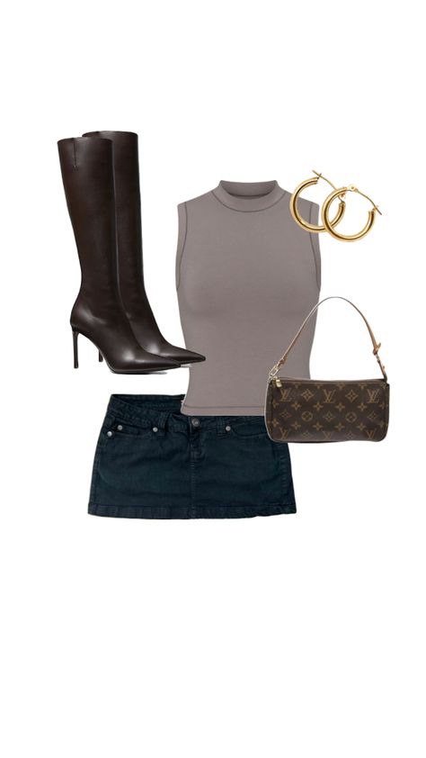 #louisvuitton #leatherboots #outfitinspo #outfits #outfitsinspo #outfit #outfitinspiration Night Out Outfit Classy, Date Outfit Ideas, Cute Date, Going Out Outfit, Outfit Classy, Date Outfit, Looks Street Style, Night Out Outfit, Mode Inspo