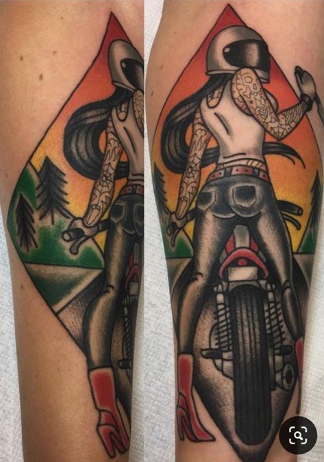 Motorbike Tattoos, Motorcycle Tattoo Designs, Ww Ideas, Motorcycle Tattoo, Old Scool, Motorcycle Tattoos, Chicano Style Tattoo, School Tattoo, Neo Traditional