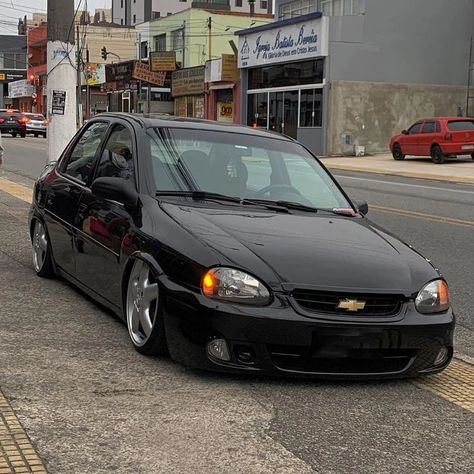 Corsa Sedan rebaixado preto Corsa Sedan, Corsa Wind, Corsa Classic, Camaro Zl1, Gear Head, Audi Tt, Love Car, Jdm, Chevy