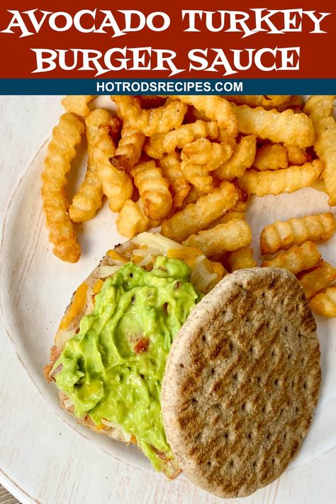 Avocado Turkey Burger Sauce Turkey Burger Sauce, Sauce For Turkey, Gourmet Mac And Cheese, Avocado Uses, Dry Rubs, Avocado Sauce, Hot Dog Recipes, Gravy Sauce, Burger Sauce