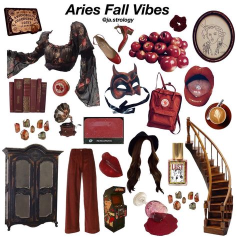 Aries Outfits, Zodiac Outfits, Artsy Style Outfits, Pisces Leo, Astrology Fashion, Venus In Aries, Arte Aries, Fall Moodboard, Astrology Signs Aries