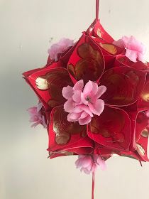 Lunar New Year Lantern, Chinese Lanterns Diy, Cny Decoration, Chinese New Year Lantern, Chinese New Year Crafts, Diy Lanterns, New Year's Crafts, Fake Flower, Chinese Lanterns