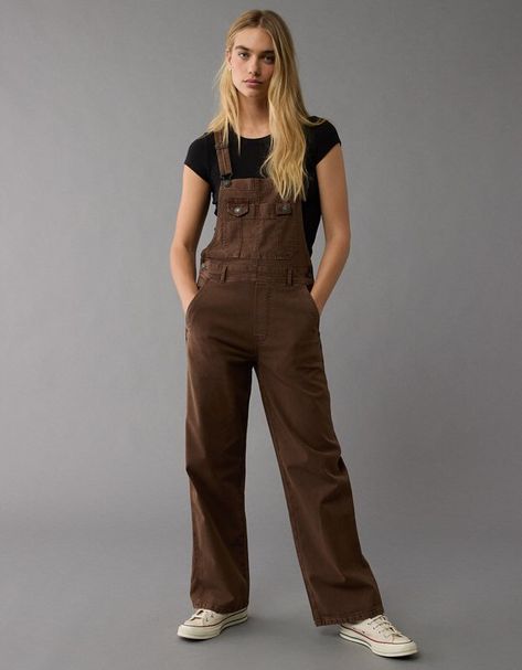 I'm sharing the love with you! Check out the cool stuff I just found at AEO: https://www.ae.com/us/en/p/2325_5190_285 Women Overalls Outfits, Brown Overalls Outfits, Overalls Fall Outfits, Gilmore Fashion, Overalls Fall, Barista Outfits, Brown Overalls, Overalls Outfits, Obx Dr