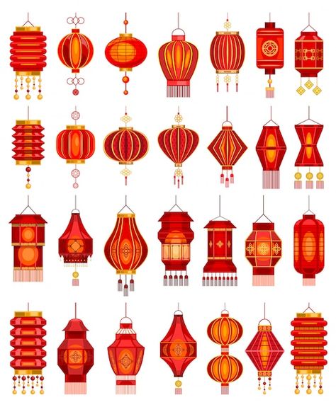 Premium Vector | Chinese lantern cartoon set icon. illustration asian lamp on white background. cartoon set icon chinese lantern. Chinese Lantern Drawing, Lantern Images, Chinese Lamps, Lantern Drawing, Chinese Lamp, Lantern Illustration, Asian Lamps, Red Lanterns, Lantern Art