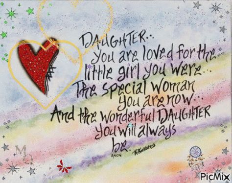 Dear Daughter GIF - Dear Daughter Happy - Discover & Share GIFs Familia Quotes, Valentines Day Sayings, Wishes For Daughter, Daughter Poems, Birthday Quotes For Daughter, Birthday Wishes For Daughter, Mom Truth, Happy Birthday Daughter, Mother Daughter Quotes