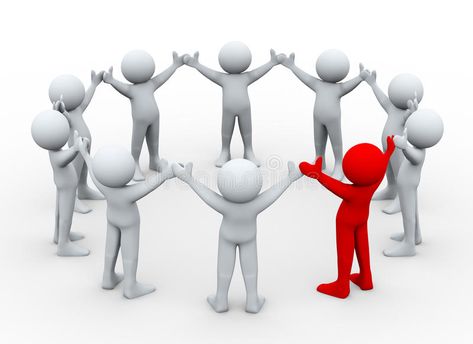 3d group of people with leader. 3d illustration of team of man with unique red l , #AFF, #illustration, #team, #man, #group, #people #ad 3d People White, White Person 3d, White 3d People, 3d White People, 3d People, Disney Princess Anime, Funny Stickman, Spiderman Cartoon, People Png